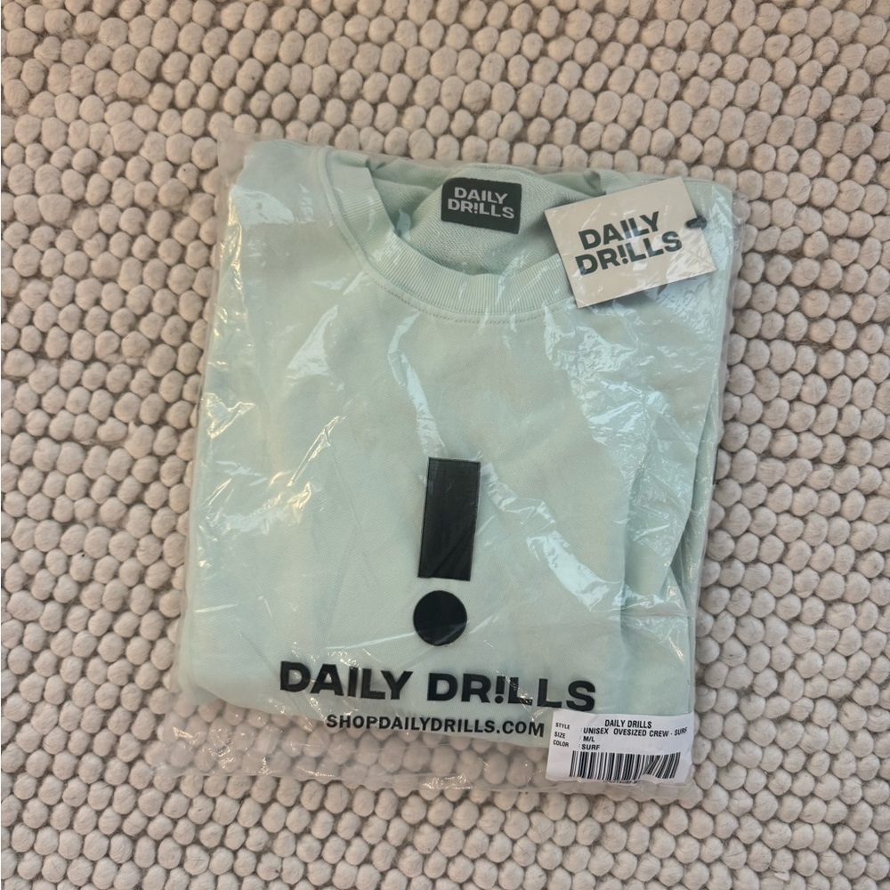 Daily Drills Surf Crewneck NWT